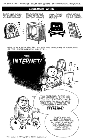 Comic: An important message from the global entertainment industry.